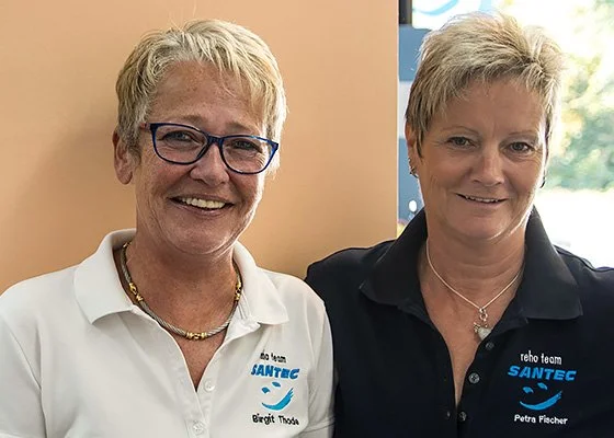 Die Santec-Mitarbeiterinnen Birgit & Petra